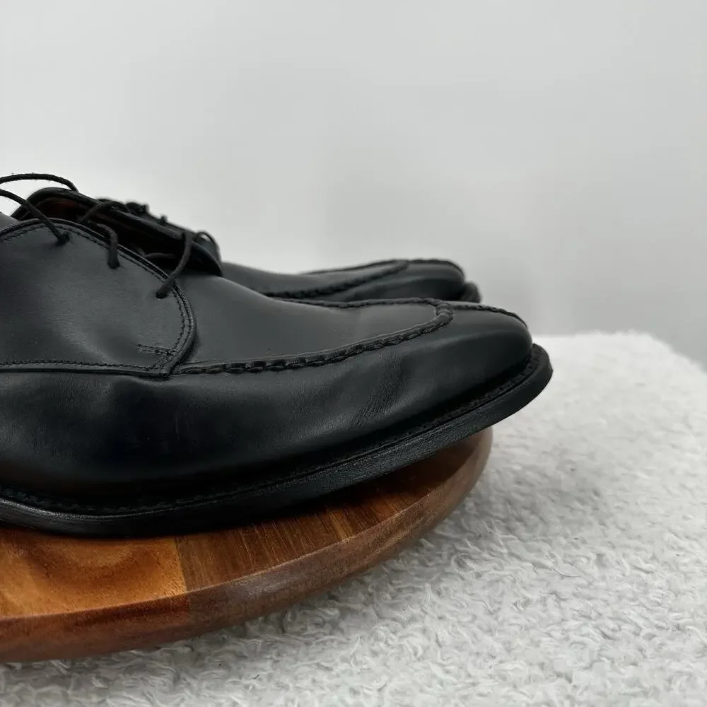 Allen Edmonds Parkway Leather Shoe Mens‎ 10 D Black Leather Lace up Split Toe